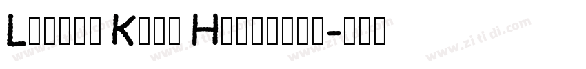 Little Kids Handwrit字体转换